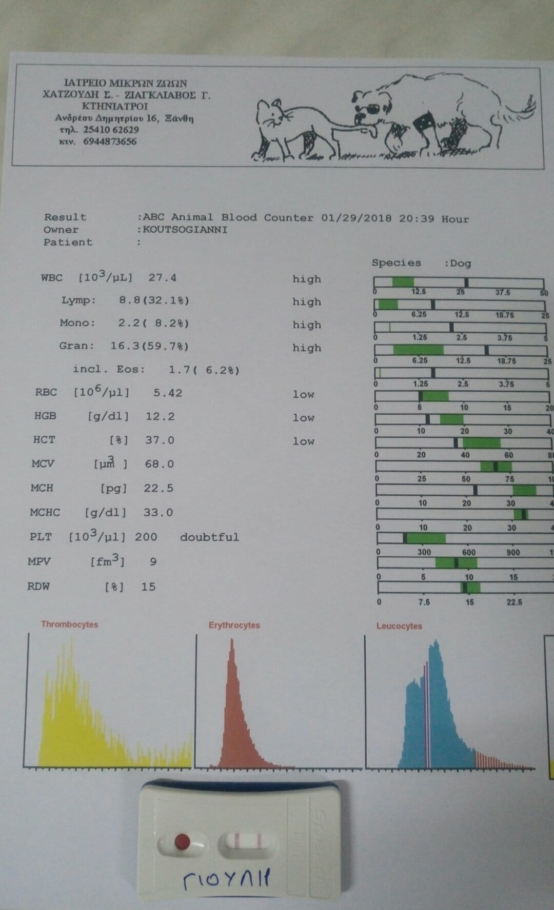 Nicks bloodtest