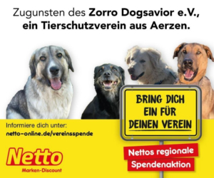 Zorro Dogsavior Netto Spendenaktion Beitragsbild